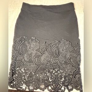 HAUTE MONDE ELASTIC WAIST KNIT SKIRT M